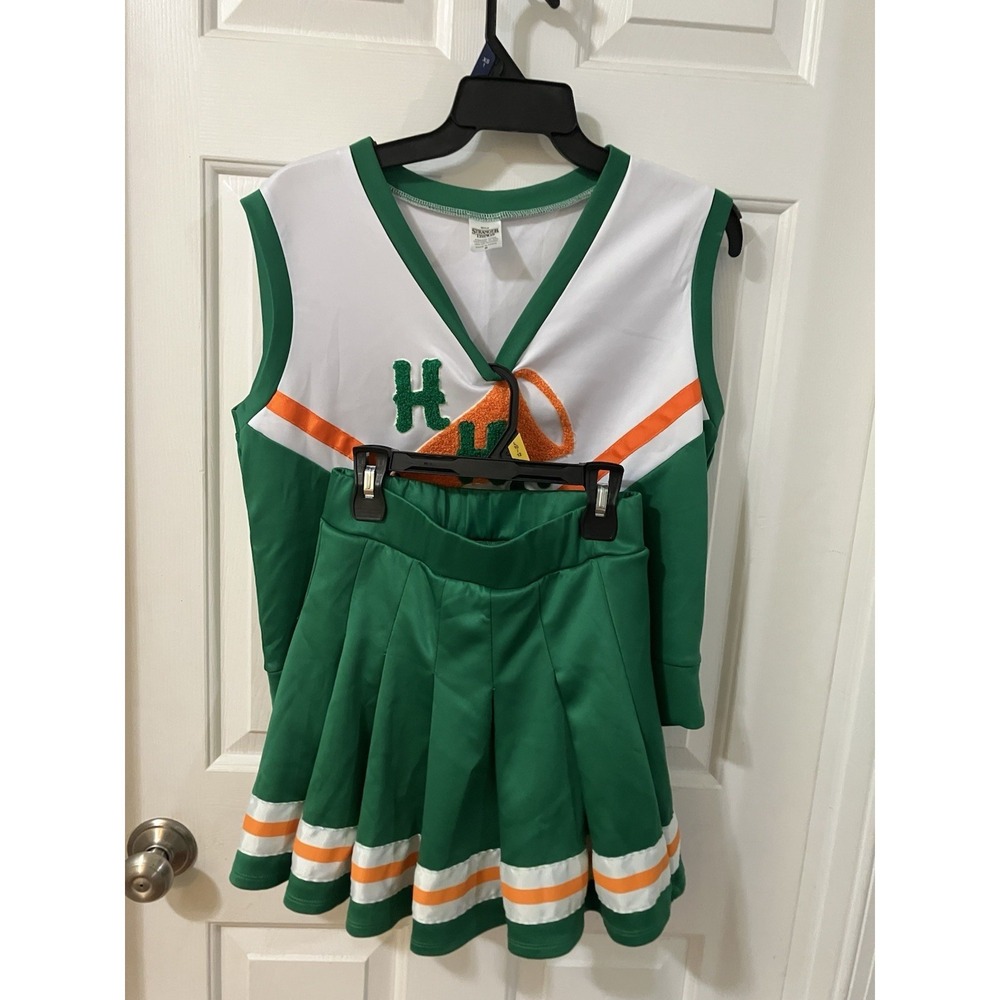 Stranger Things Cheerleader Costume Women S/M Hawkins High Uniform Chrissy